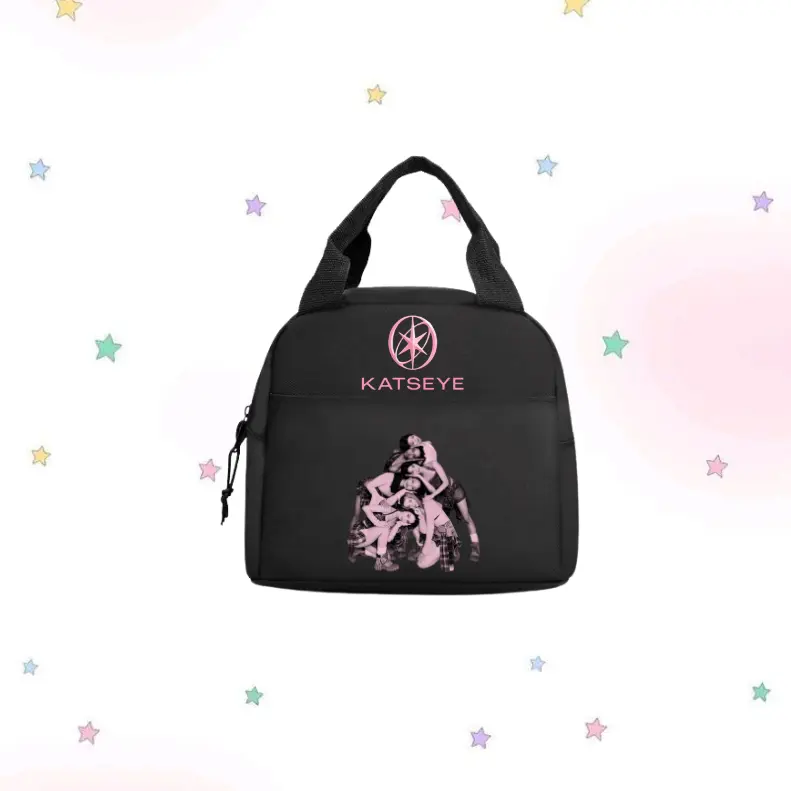 KATSEYE Kpop Inspired Lunch Tote | Insulated Food Bag for Students & Fans