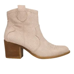 Dirty Laundry Womens Unite Round Toe Zippered  Casual Boots Ankle Mid Heel 2-3" - Beige