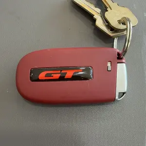 Red SRT Hellcat Car Key Cover - Stylish, Functional Car Interior Accessories Key Fob Shell for Dodge Redeye Demon, Trackhawk, R/T, 345 HEMI Models