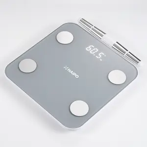 Naipo Bluetooth Smart Scale with App Sync, Body Fat Monitor, BMI Calculation and Weight Scale