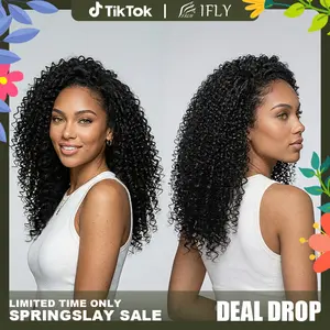 IFLY Deep Wave 13x6 Wig 22 24 26 28 Inch 【300% Density】100% Human Hair Pre Plucked Natural Hairline Glueless Wet And Wavy
