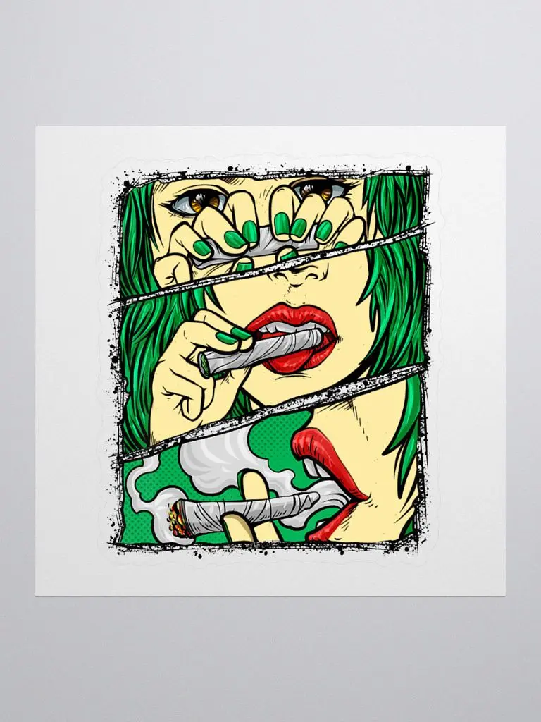 'Weed Art Parody' -Sticker
