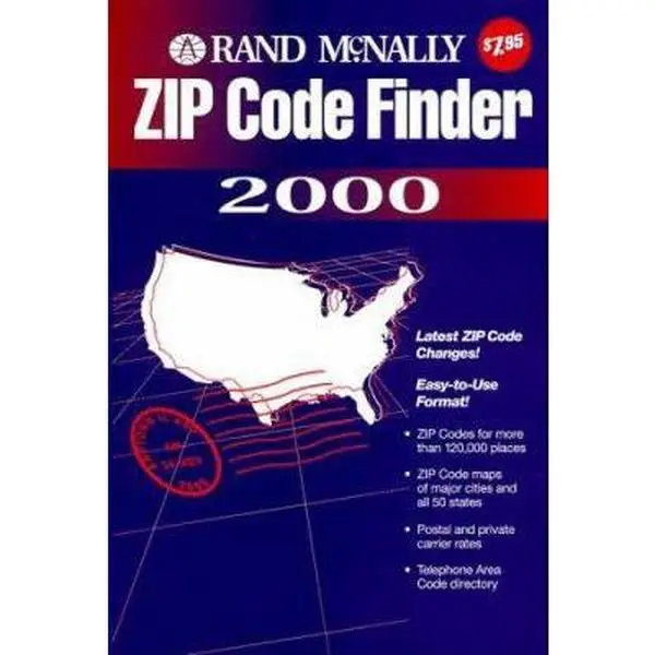 USED Book - Rand McNally Zip Code Finder 2000 by Rand McNally (Paperback) - english
