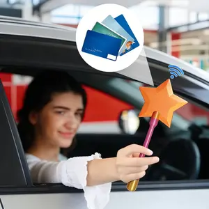 Star-Shaped Contactless Card Reader, No Need to Get Out, Ideal for Fast Food, Parking, Supermarket, Perfect Gift for Drivers