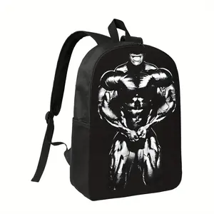 Customized  Boys Backpack for School Kids Girls GIfts Custom PHIL HEATH Bodybuilder Backpack - Gym & Travel Bag with Adjustable Padded Straps, Laptop Compartment - Lightweight Durable Polyester Backpack for Men, Bodybuilding Fans