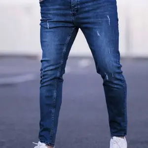Manfinity Homme Men Bleach Wash Cat Scratch Skinny Jeans 28-36 blue, medium wash and light wash men jean Men's Raw
