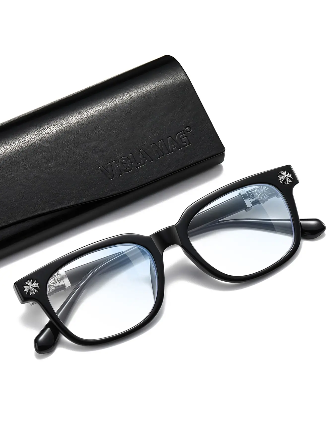 VIOLA MAG New square glasses, unisex, business eyeglass frames, Trendy Square Frame, Durable frames, multiple styles available, branded packaging makes it a gift for him, suitable for daily wear, photography, Stylish Glasses, Square Frames Eyeglasses