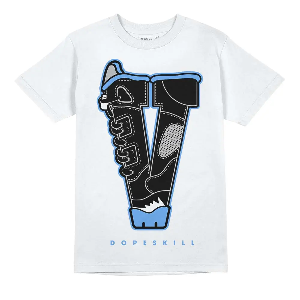 DopeSkill Graphic Tees Black University Blue 5s Streetwear Unisex Cool T-Shirt Sneaker Colour Matching V 5s Graphic