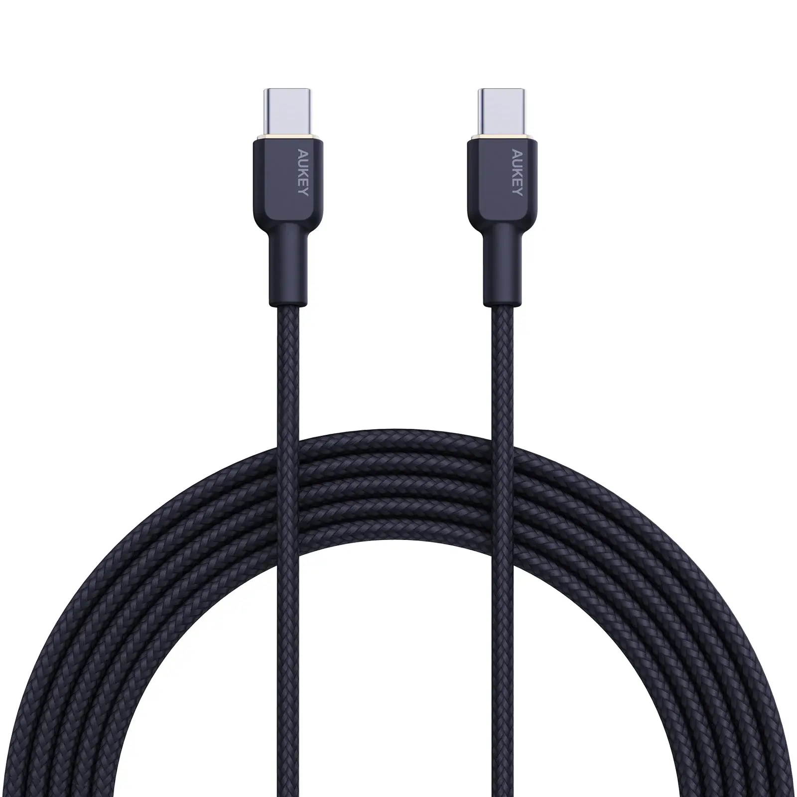 Aukey CB-NCC1 1M Nylon Braided USB C to C Cable Black Cellphone Smartphone smartnfccase