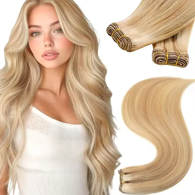 Human Hair Tape-In Extensions 22 Inch 120g 4PCS Remy Hand-Tied Human Hair Tape-In Extensions 22 Inch 120g 4PCS Remy Hand-Tied main image 4