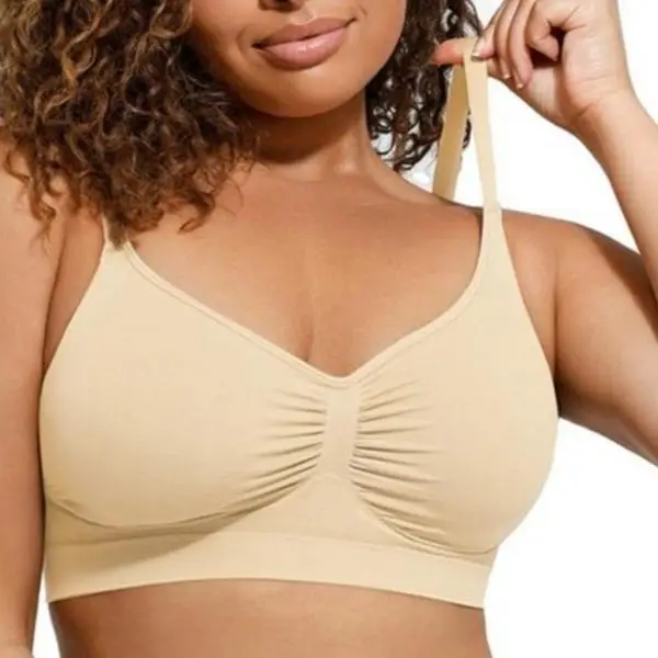 FeelinGirl Women's Wireless Bra Comfort up to 44DD No padding No Underwire Unlined Cami Bra Seamless Sports Bra Valentine's Day #livestream Breat