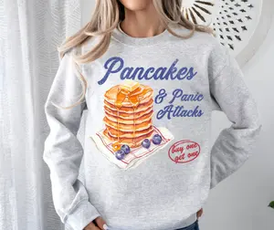 Pancakes and Panic Tee or Crew