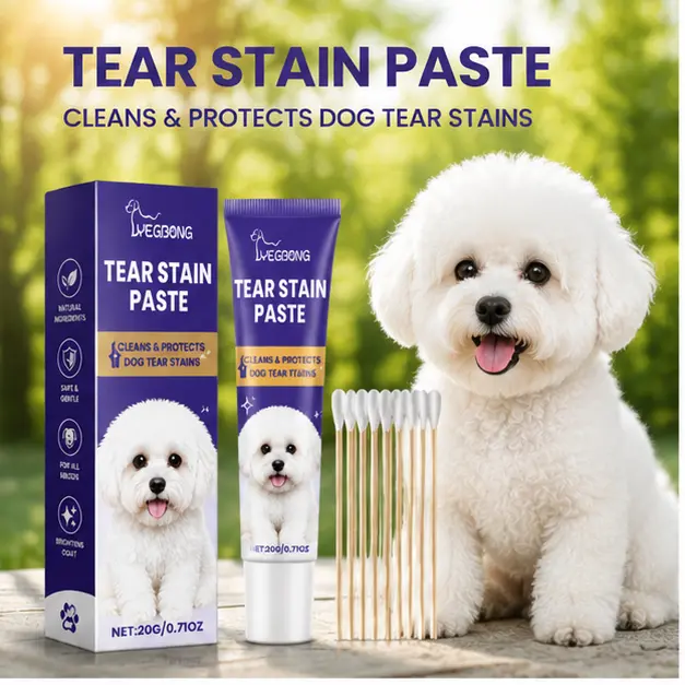 Yegbong Pet Eye Ointment Dog Eye Cleaner Tear Stain Remover Eye Care Moisturizing Soothing Gentle Eye Treatment for Small Medium Large Dogs