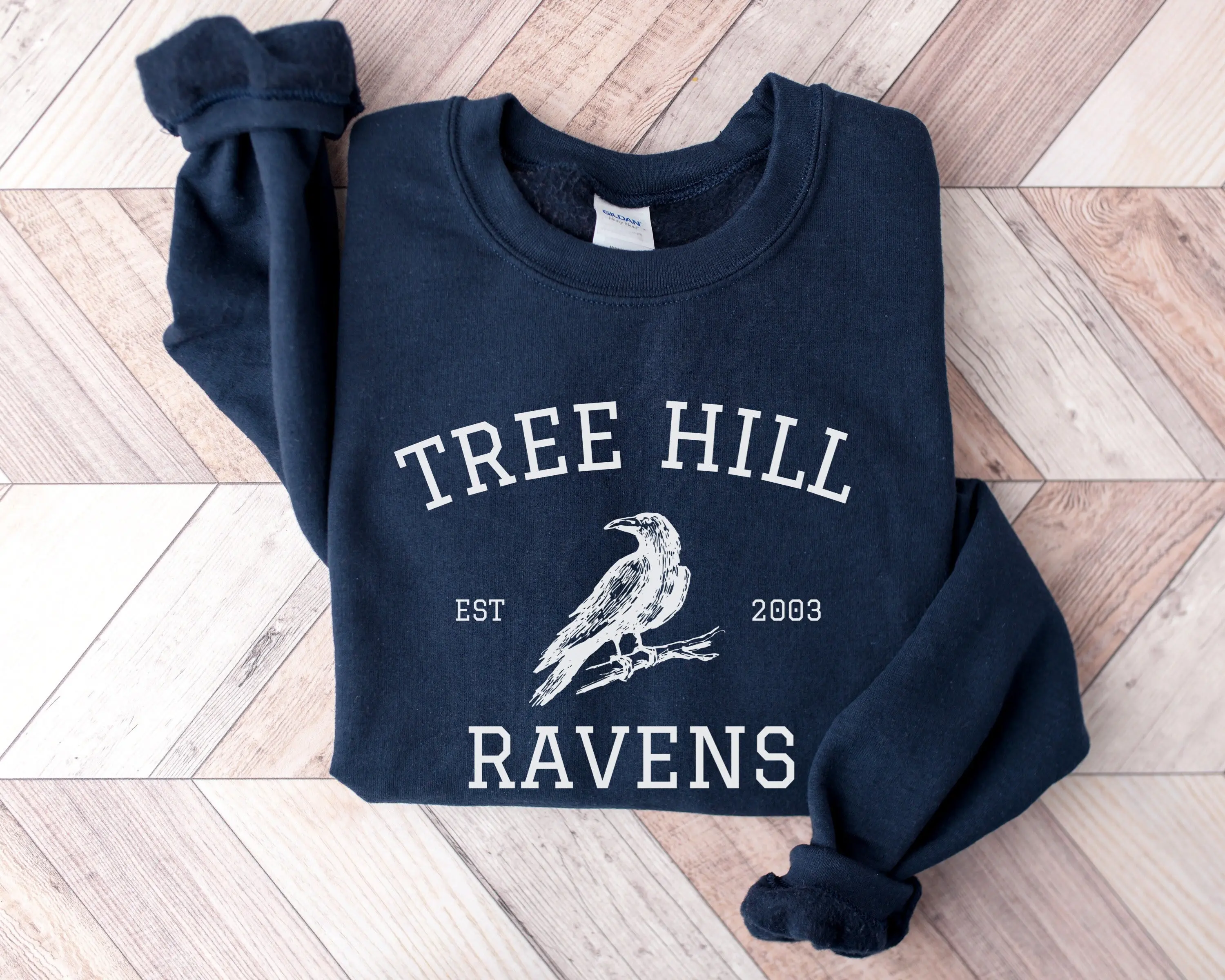 Tree Hill Ravens Sweatshirt, OTH Fan Gift, Tree Hill North Carolina Sweater, Tree Hill High Sweater, College Sweatshirt, Drama TV Shirt Crewneck Tops Underwear Women Lady Cotton Womenswear Clothing
