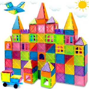 Magnetic Blocks 3D Magnet Building Blocks Set, Stem Educational Toys, Stacking & Puzzle Playset, Ideal Birthday Gift for 3+ Years Old