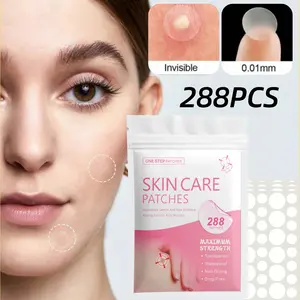 288pcs Acne Pimple Patch, Acne Patches, Blemish Relief Care, Water Gel Material, Alcohol-Free, Gentle and Non-Irritating, Invisible and Ultra-Thin, Suitable for All Skin Types