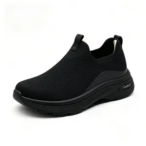 Comfort Breathable Mesh Sneakers Lightweight Cushion Walking Shoes Slip On for Men