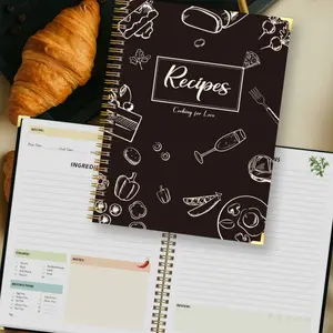 1pc Recipe Book to Write In Your Own Recipes,Personalized DIY Family Recipe Keeper for Meal Planning,Stylish and Functional Kitchen Recipe Organize,Gift for Cooking Lovers, Chefs, and Foodies, Hardcover Spiral Notebook Journal