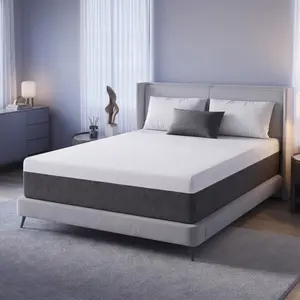 【Summervibes】10-inch Memory Foam Mattress&Fiberglass-Free, Cooling Gel Infused Gel Mattress in a Box , Medium-Firm, Washable Cover,Twin/Full/Queen/King Size