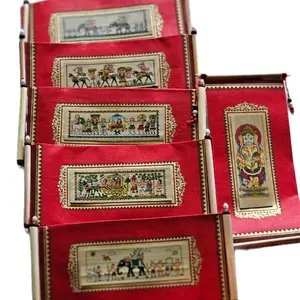 Art Pattachitra Gift Envelopes for Money, Gift Cards or Shagun (set of 6 Envelopes)