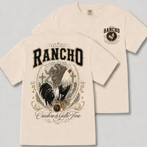 Rancho Criadero De Gallo Fino Shirt, Gamefowl Rooster T-Shirt, Western Ranch Graphic Tee, Gallo Fino Breeder Shirt, Mexican Rancho Apparel