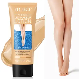 YECUCE Leg Concealer 118ml, available in 3 shades to suit different skin tones. Conceals imperfections, evens out skin tone, and covers blemishes on the legs. A BB cream and concealer for the legs, revealing smooth, flawless skin.