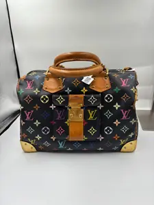 Pre-owned Louis Vuitton CANVAS Tote Bags x Takashi Murakami Monogram black Multicolor Speedy 30 XP01933 [BF 12Z]