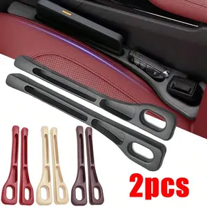 2pcs Car Seat Side Gap Fillers with Phone Holder, Durable Plastic, Drop Prevention Design for Cars, Suvs, and Trucks,Car Interior Storage, Car Accessories,1pc