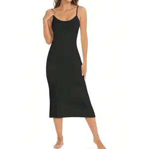 Full Slip for Women under Dress Non Cling, Women's Lingerie Skirt Undergarments Spaghetti Strap Slip