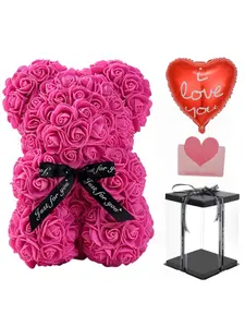 Valentine's Day Handmade Custom Lifelike Artificial Flower Bouquet, Romantic Anniversary Gift, Wedding Party Decoration