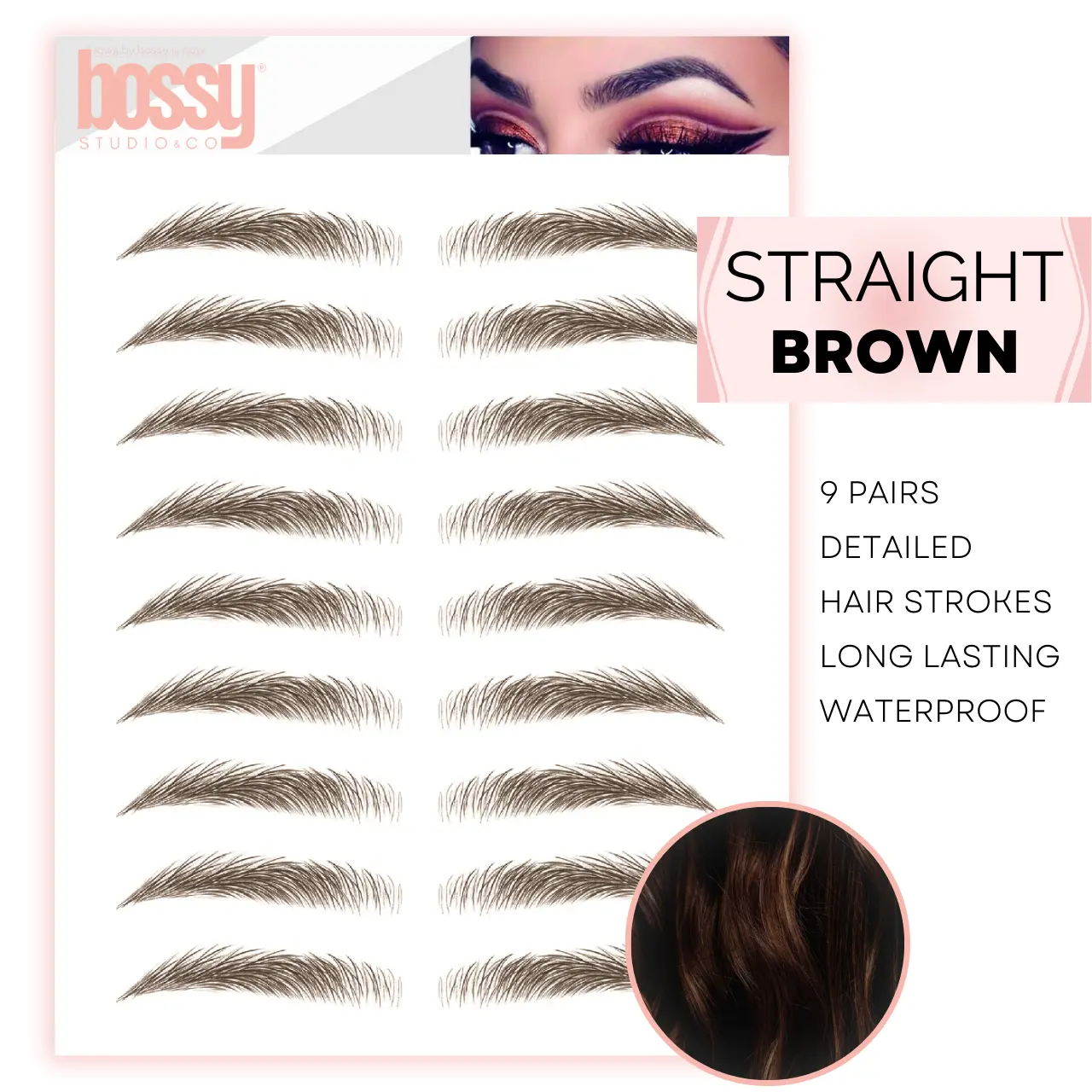 | Straight | Temporary Eyebrow Tattoos by Bossy Studio & Co | Straight | Temporary Eyebrow Tattoos by Bossy Studio & Co