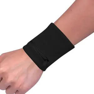 Zipper wrist bag - unisex sports headband, suitable for various sports scenarios such as running, walking, basketball, tennis, hiking, and fitness