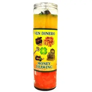 Money Drawing Cocktail 7 Day Candle (Vela Preparada Ven Dinero)