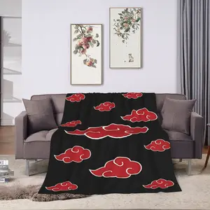 Anime Cartoon Decoration Naruto OnePiece Blanket Fleece  Nap Blanket Fleece Blanket Soft and Comfortable Decorative Living room bedroom with anime cartoon  Decoration themes