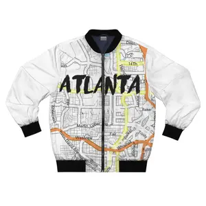 Atlanta Kimante White AOP Bomber Jacket
