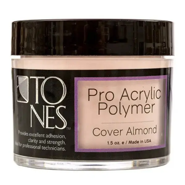 Tones Pro Acrylic Powder – Cover Almond, Smooth Application, High-Pigment, Perfect for Sculpting & Nail Extensions