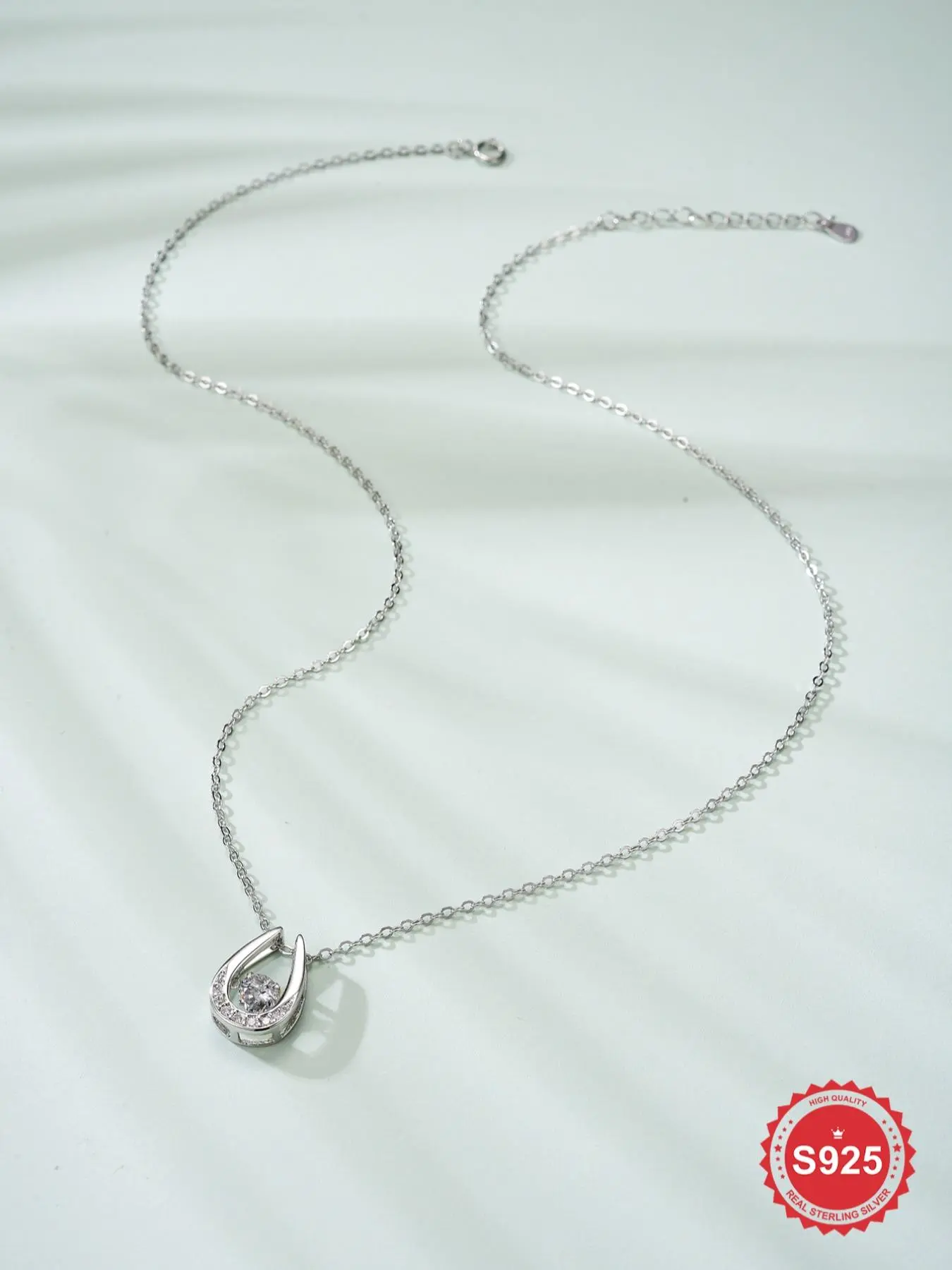 S925 Sterling Silver Horseshoe Design Pendant Necklace for Women, Fashion Jewelry for Party, Daily Clothing Decor, Trendy All-match & Exquisite Jewelry for Birthday Gift