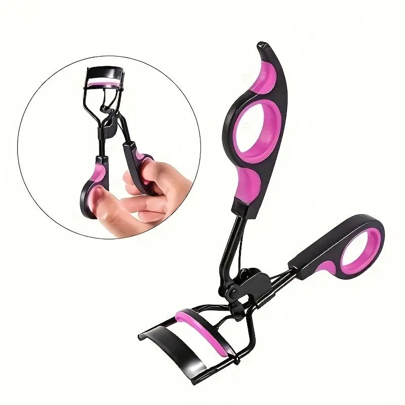 Eyelash Curler with Pads, Lash Curler with 5 Extra Replacement Pads Achieve Perfect Curls in 5 Seconds lash lift kit Curved