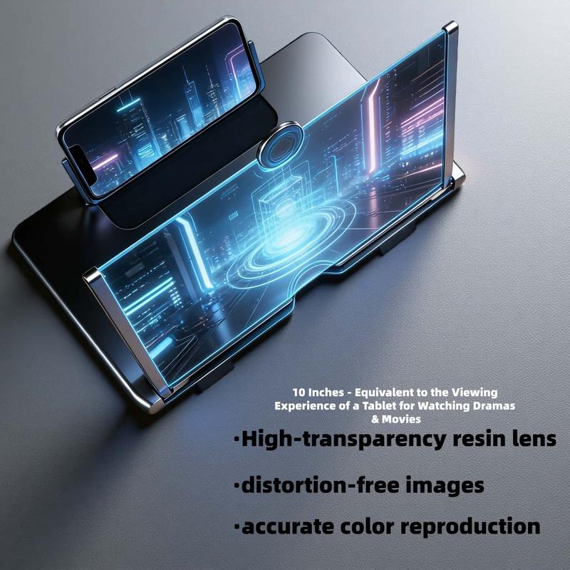 10" Screen Magnifier,3D HD Mobile Phone Magnifier Projector Screen Enlarger for Movies, Videos, and Gaming,Foldable Cell Phone Stand with Screen Amplifier,Supports All Smartphones -Valentine's Day