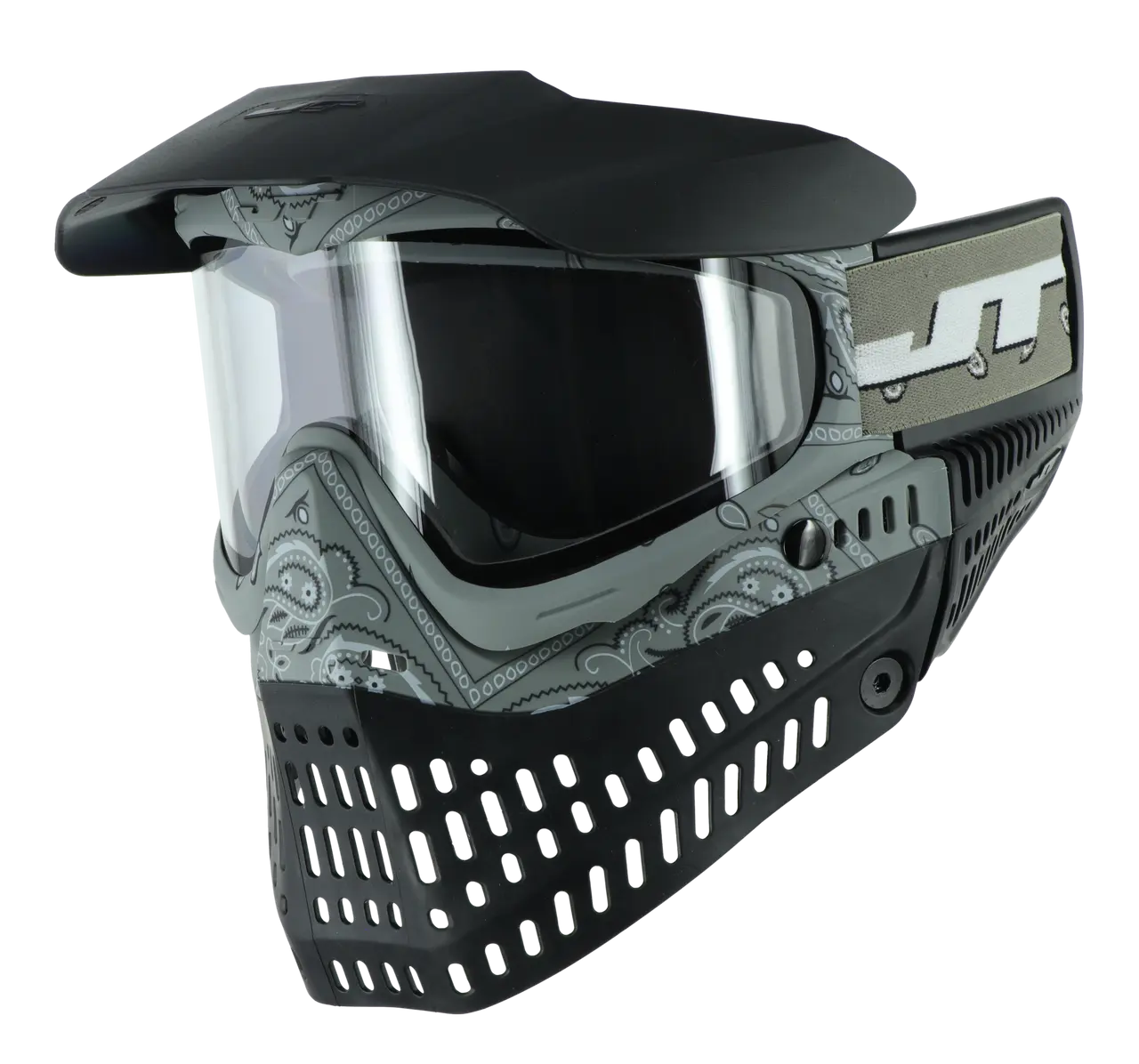 JT Proflex Mask - SE Bandana Goggle - w/Clear Lens - Grey