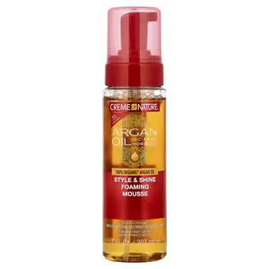 Creme Of Nature Argan Oil from Morocco, Style & Shine Foaming Mousse, 7 fl oz (207 ml)