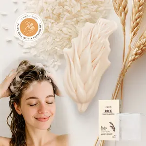 Laikou Rice Protein Shampoo Bar, Gentle Cleansing Hair Care, Nourishing Formula, Gentle Cleansing, Soft & Smooth,  Lustrous Hair