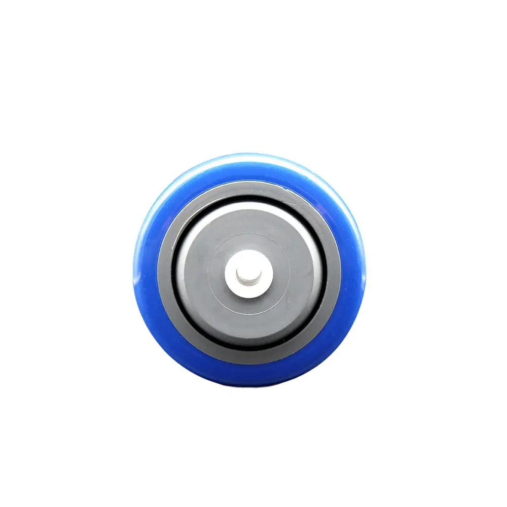 Service Caster GRA-SCC-PPUB3514-BLUE Replacement Wheel for Grainger Wheel 1KA89 - 3.5 in. Blue Polyurethane Wheel with Precision Ball Bearing - 0.37 in. Bore - Fits Shopping Carts & Platform Trucks