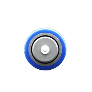 Service Caster GRA-SCC-PPUB3514-BLUE Replacement Wheel for Grainger Wheel 1KA89 - 3.5 in. Blue Polyurethane Wheel with Precision Ball Bearing - 0.37 in. Bore - Fits Shopping Carts & Platform Trucks