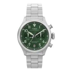 TIMEX WATERBURY ACE CHRONOGRAPH 41MM STAINLESS STEEL BRACELET WATCH