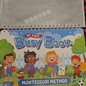 Montessori Busy Book - Educational Flash Cards for Toddlers，Learning Activities for Ages 3-7，Sensory Toys，Gifts for Birthdays, Christmas, Travel