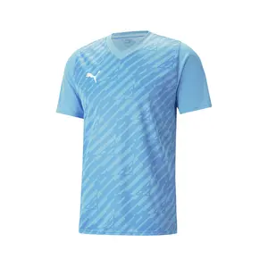 PUMA Mens Teamultimate Crew Neck Short Sleeve Jersey Casual - Blue