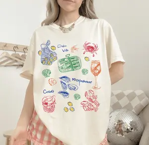 Comfort Colors® La Dolce Vita Shirt, Womens Summer Graphic Tee, Trendy Summer Shirt, Lemons Tshirt, Italy Shirt