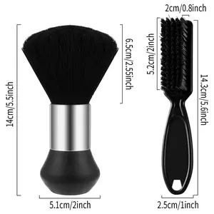 Large Neck Duster Soft Nylon Hair Barber Brush Professional Cutting Soft Trimmer Clipper Cleaner Face Cleaning Hairbrush for Haircuts and Styling Kits
