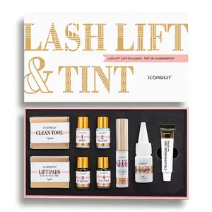 Professional Lash Lift & Dye Set for Home & Salon Use, Semi-Permanent Curling Eyelashes Perm and Brow Coloring, Complete Beauty Care